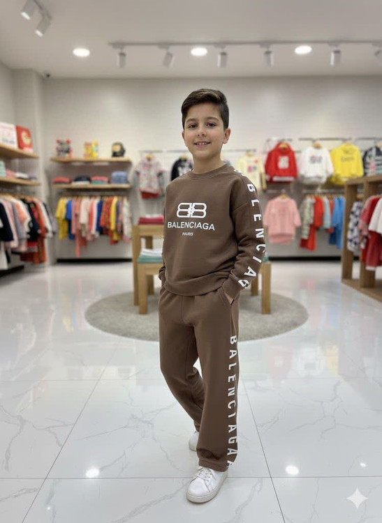 عکس محصول ست بلوز شلوار پسرانه نخ پنبه درجه یک طرح بالنسیاگا