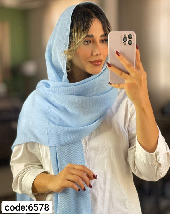 عکس محصول شال پلیسه برشکا ساده قواره 200*80