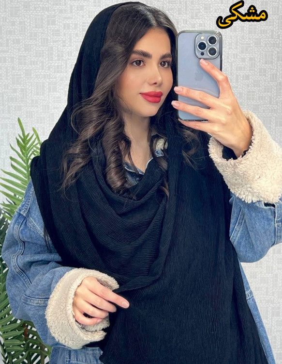 عکس محصول شال پلیسه برشکا ساده قواره 200*80
