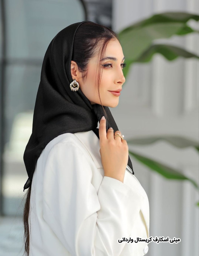 مینی اسکارف کریستال وارداتی قواره 70*70